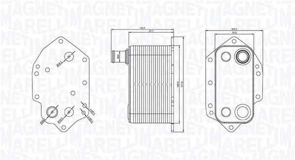 Oil Cooler, engine oil